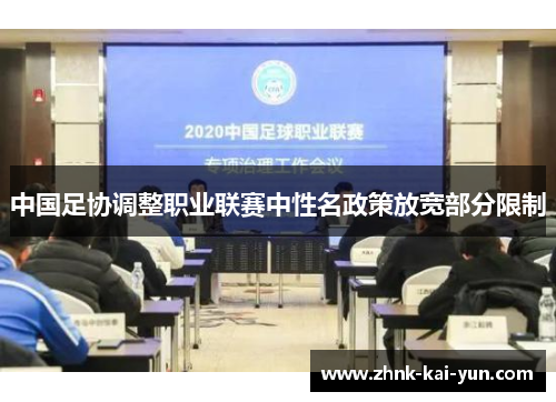 中国足协调整职业联赛中性名政策放宽部分限制